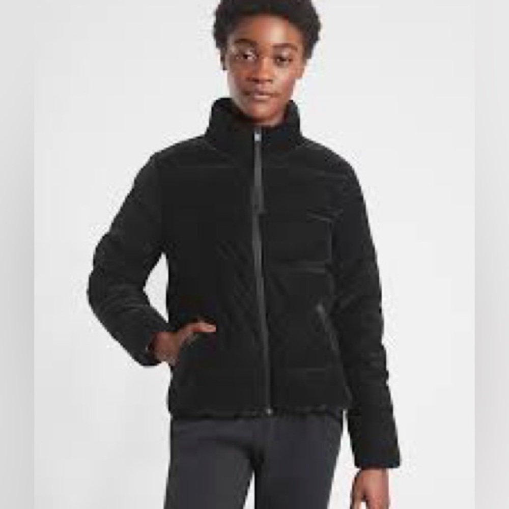 Athleta Velvet Puffer Jacket S